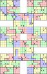 Giant 8-grid Samurai Jigsaw Sudoku