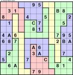 Jigsaw Sudoku 12x12